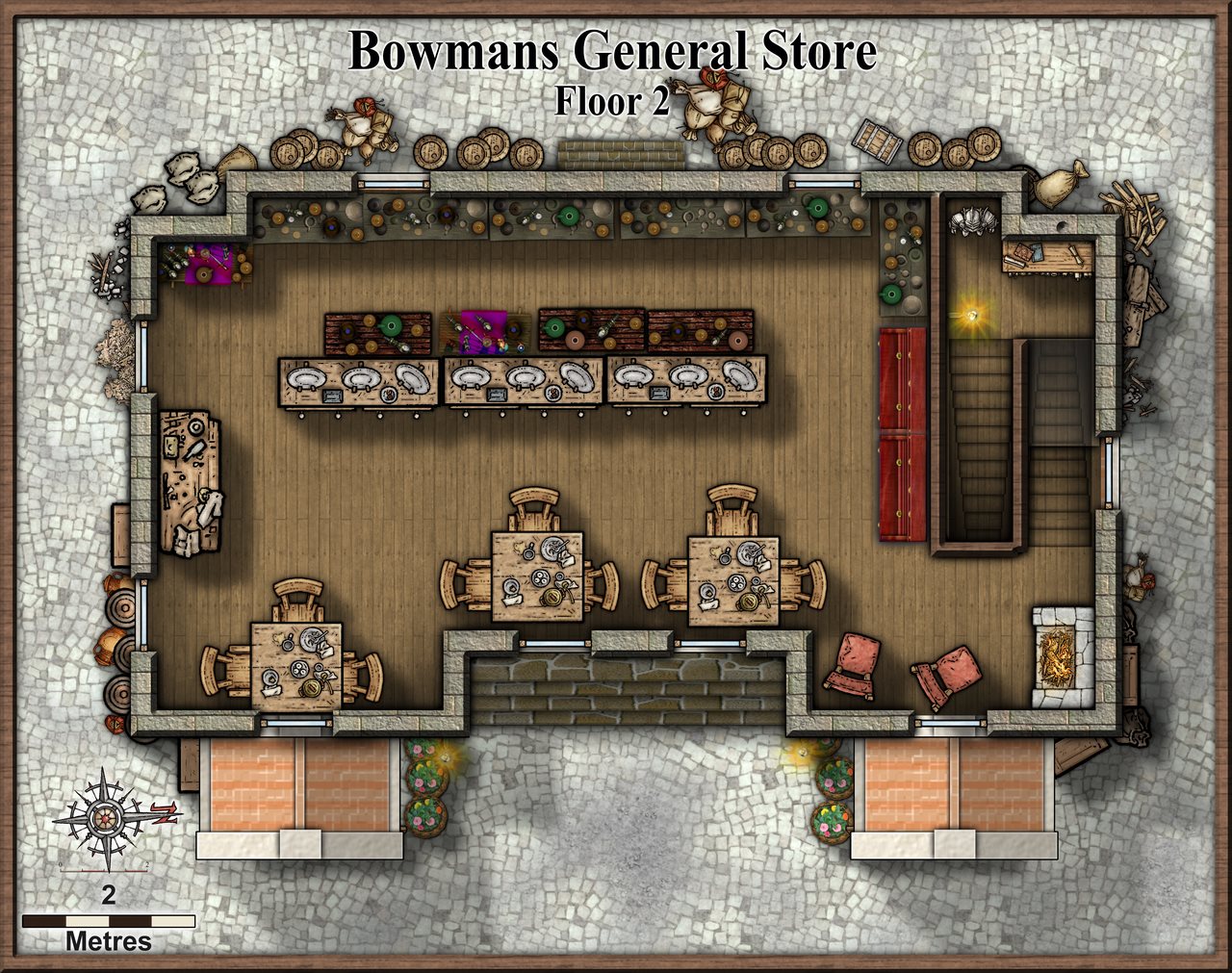 Nibirum Map: bowmans general store floor 2 by Quenten Walker